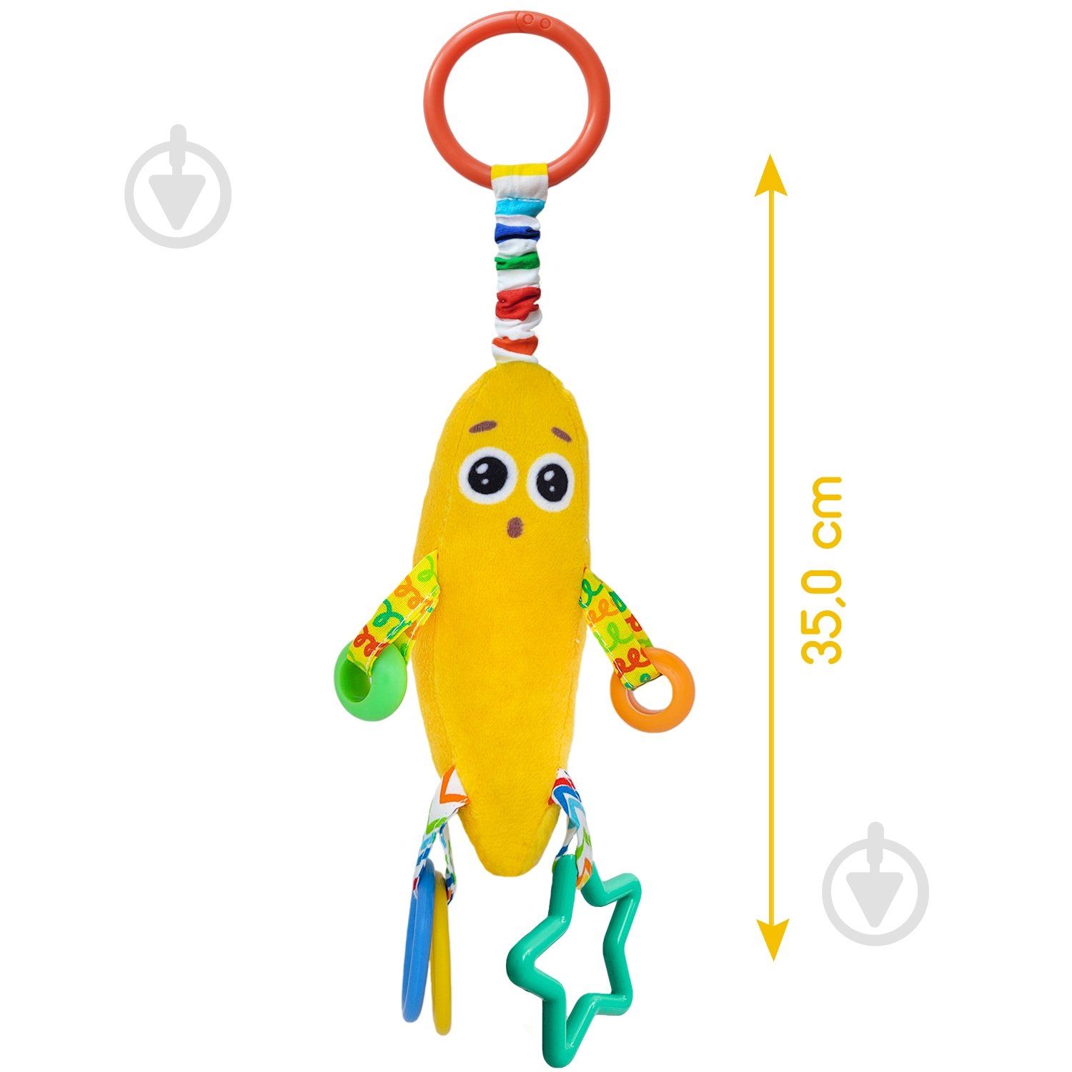 Іграшка-підвіска Масік з прорізувачем Банан МС 110604-17 - фото 4