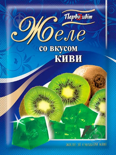 Желе Киви 90 г Первоцвіт - фото 1 Желе Киви 90 г Первоцвіт - фото 1