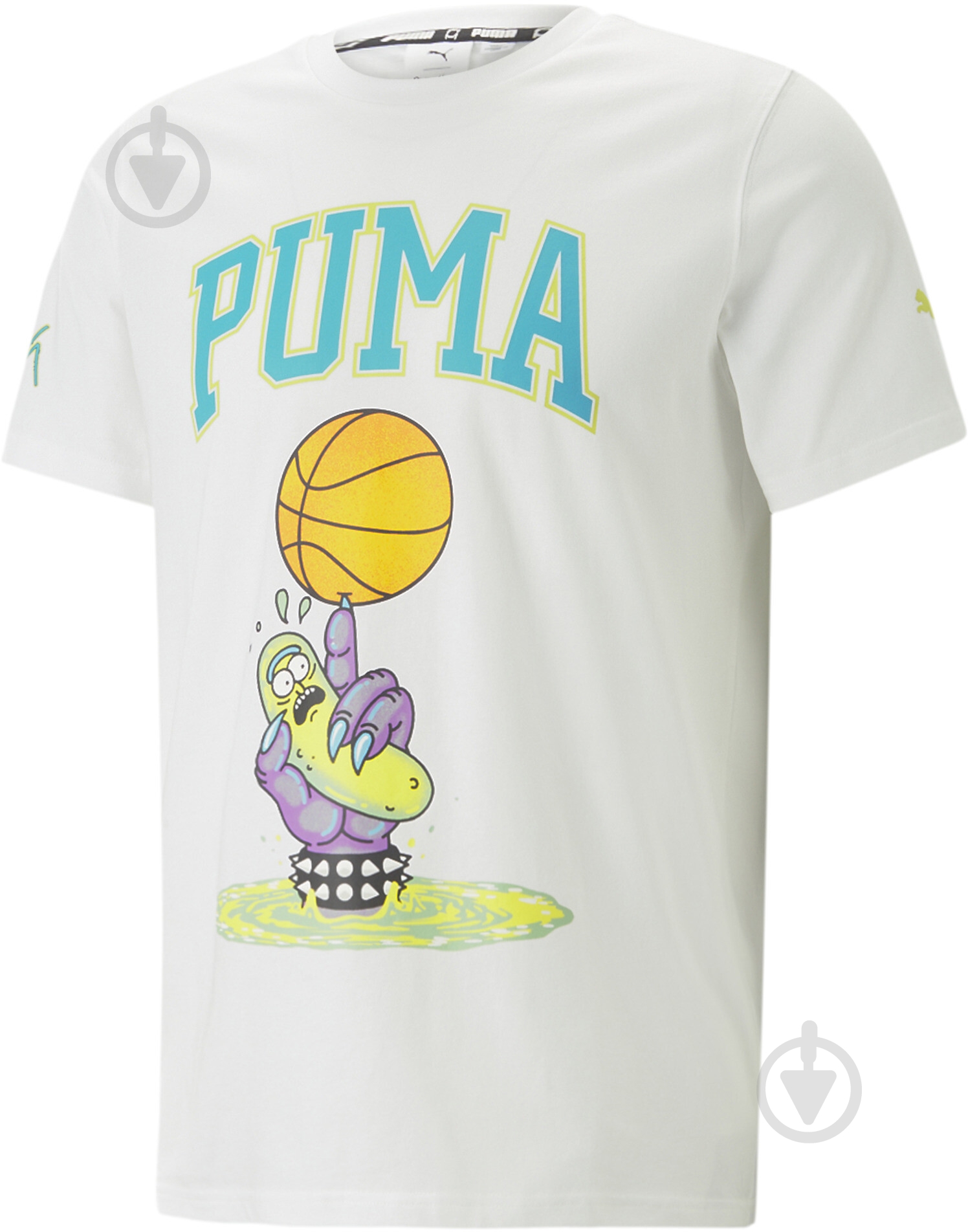 Футболка Puma PICKLE RICK TEE 53709701 р.M белый - фото 1