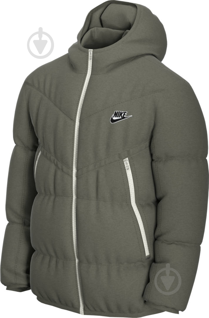 Куртка мужская зимняя Nike M NSW DWN FIL WR JKT SHLD CU4404-380 р.S зеленая - фото 1