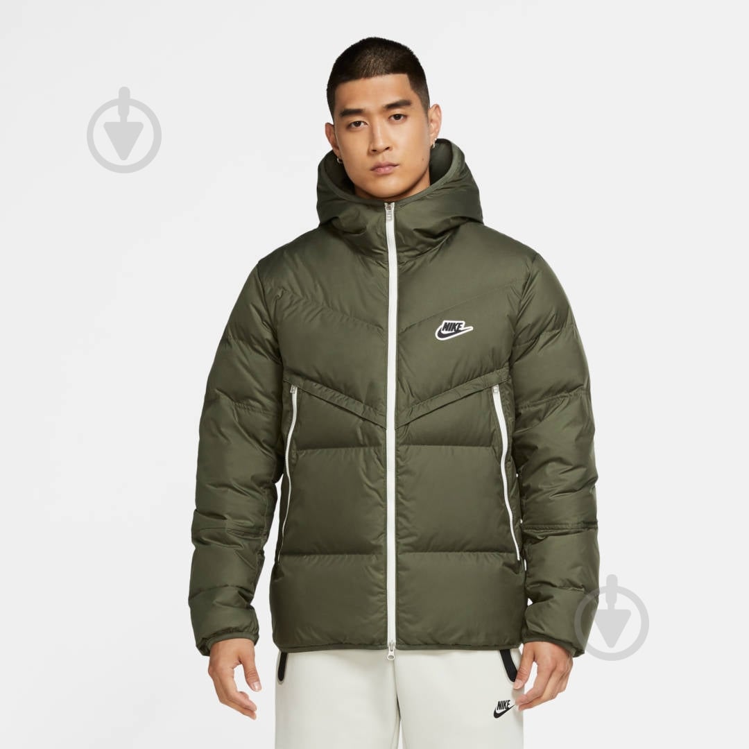 Куртка чоловіча зимова Nike M NSW DWN FIL WR JKT SHLD CU4404-380 р.XL зелена - фото 2