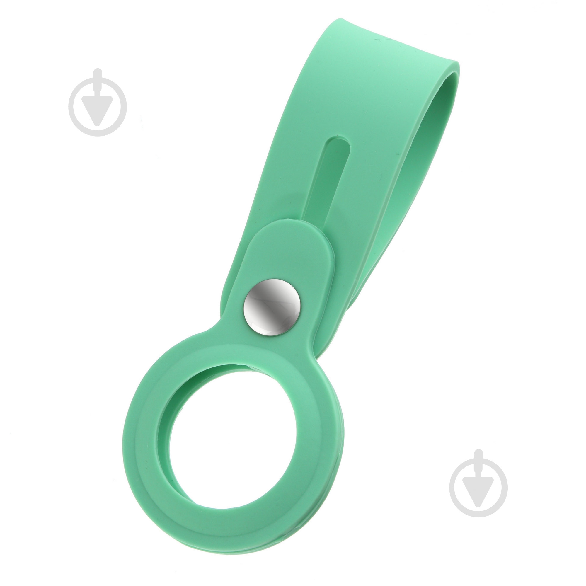 Чехол-брелок Armorstandart для AirTag Silicone Loop with Button Grace Green (ARM59158) - фото 1