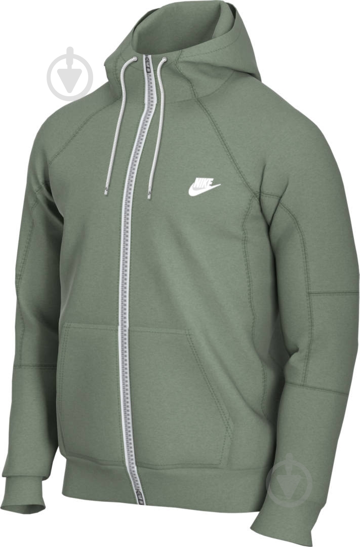 Джемпер Nike M NSW MODERN HOODIE FZ FLC CU4455-353 р. XL оливковий - фото 3