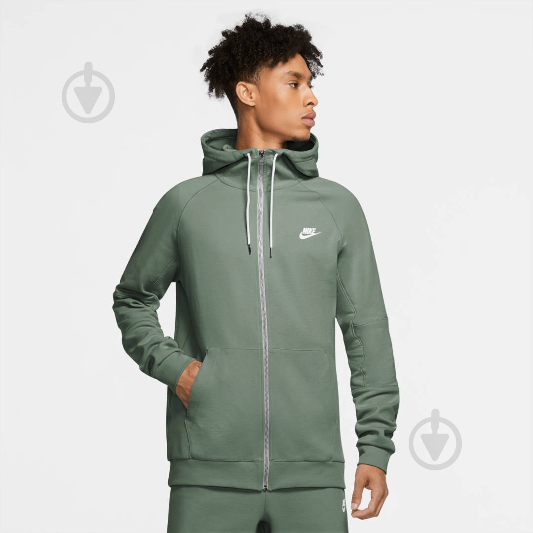 Джемпер Nike M NSW MODERN HOODIE FZ FLC CU4455-353 р. XL оливковий - фото 4