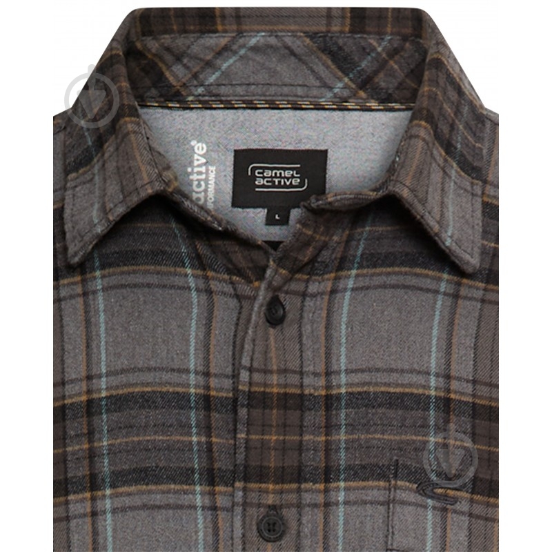Сорочка Camel Active Longsleeve Shirt 409146-6S46-27 р. L сірий - фото 4 Сорочка Camel Active Longsleeve Shirt 409146-6S46-27 р. L сірий - фото 4
