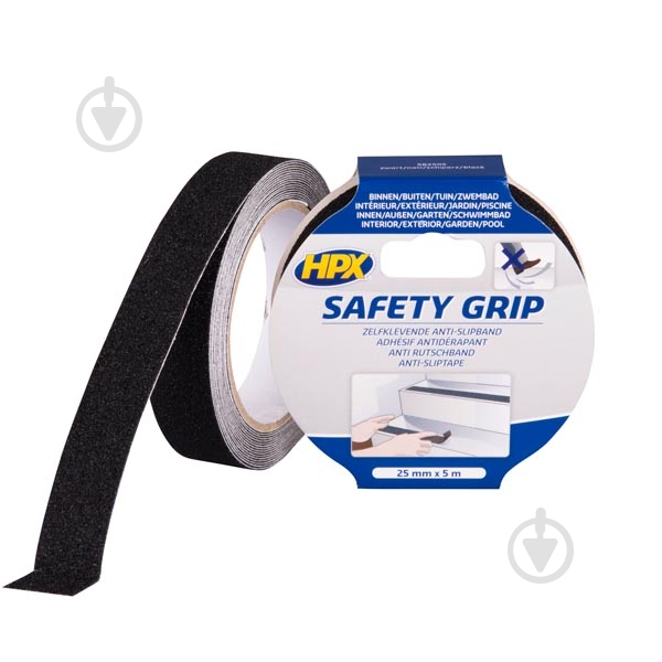 Лента против скольжения Safety Grip черная HPX 25 мм 5 м (SB2505) - фото 1