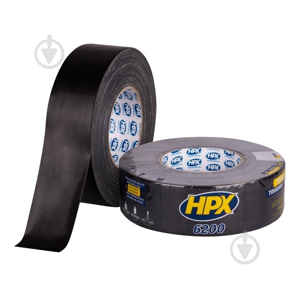 Армированная лента HPX CB5050 6200 черная 48 мм 50 м 300 мкм - фото 1 Армированная лента HPX CB5050 6200 черная 48 мм 50 м 300 мкм - фото 1
