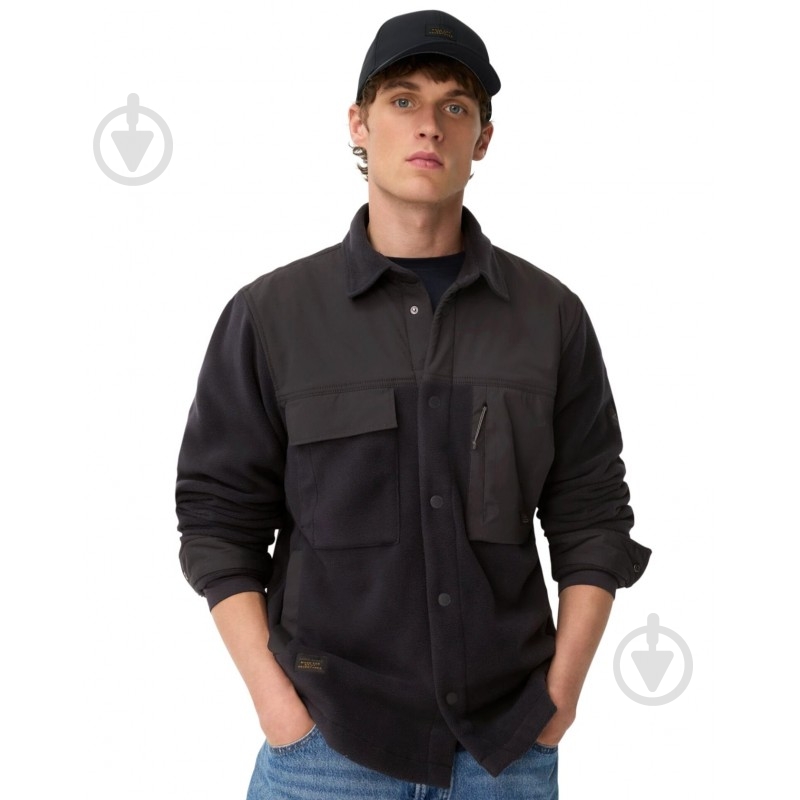 Рубашка Camel Active Overshirt 409385-6S85-48 р. M черный - фото 1
