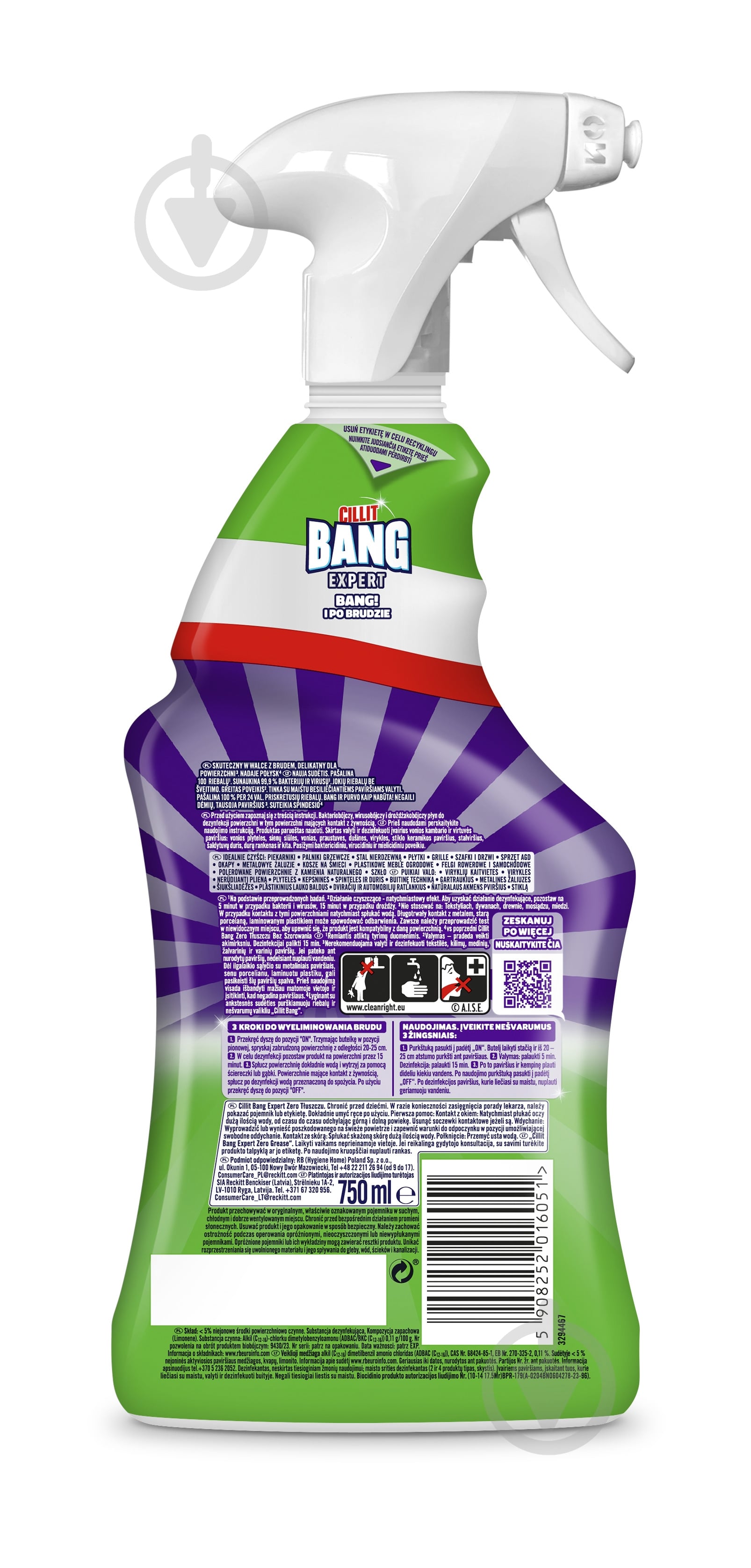 Засіб Cillit Bang для видалення жиру Антижир + сяйво 0,75 л - фото 2 Засіб Cillit Bang для видалення жиру Антижир + сяйво 0,75 л - фото 2