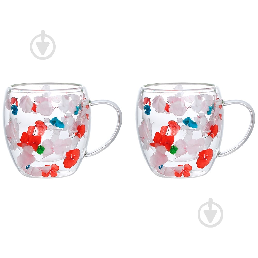 Набір чашок Vittora Збережена краса 250 мл з подвійним дном 2 шт. VT-5328-250 - фото 1 Набір чашок Vittora Збережена краса 250 мл з подвійним дном 2 шт. VT-5328-250 - фото 1