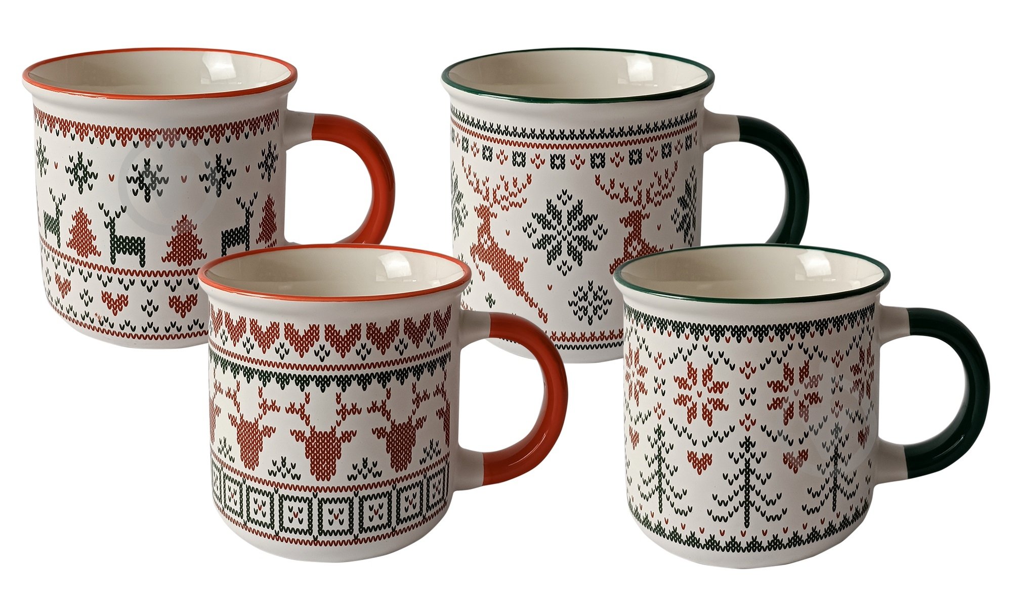 Чашка Vittora Новогодние узоры 355 мл - фото 1