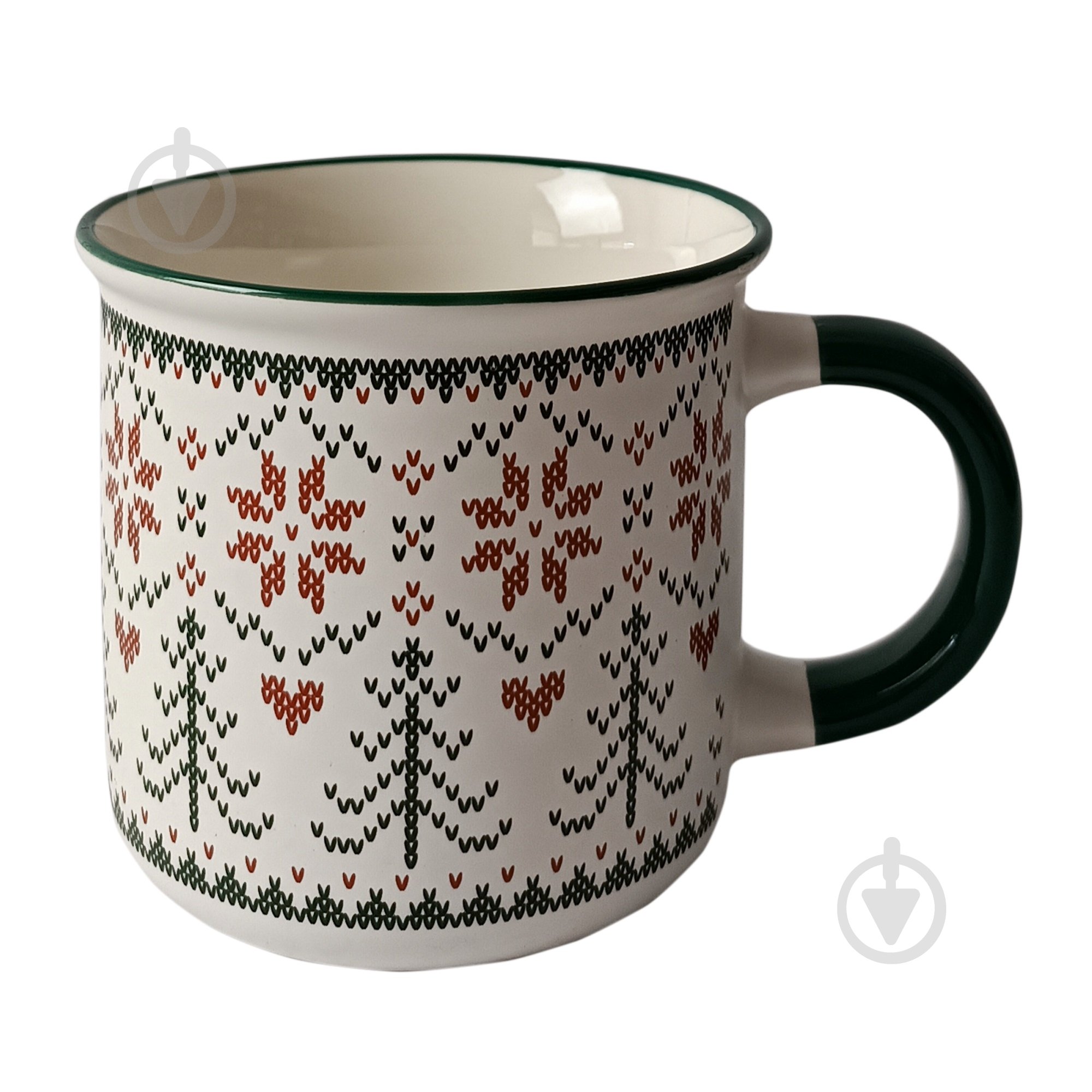 Чашка Vittora Новогодние узоры 355 мл - фото 2