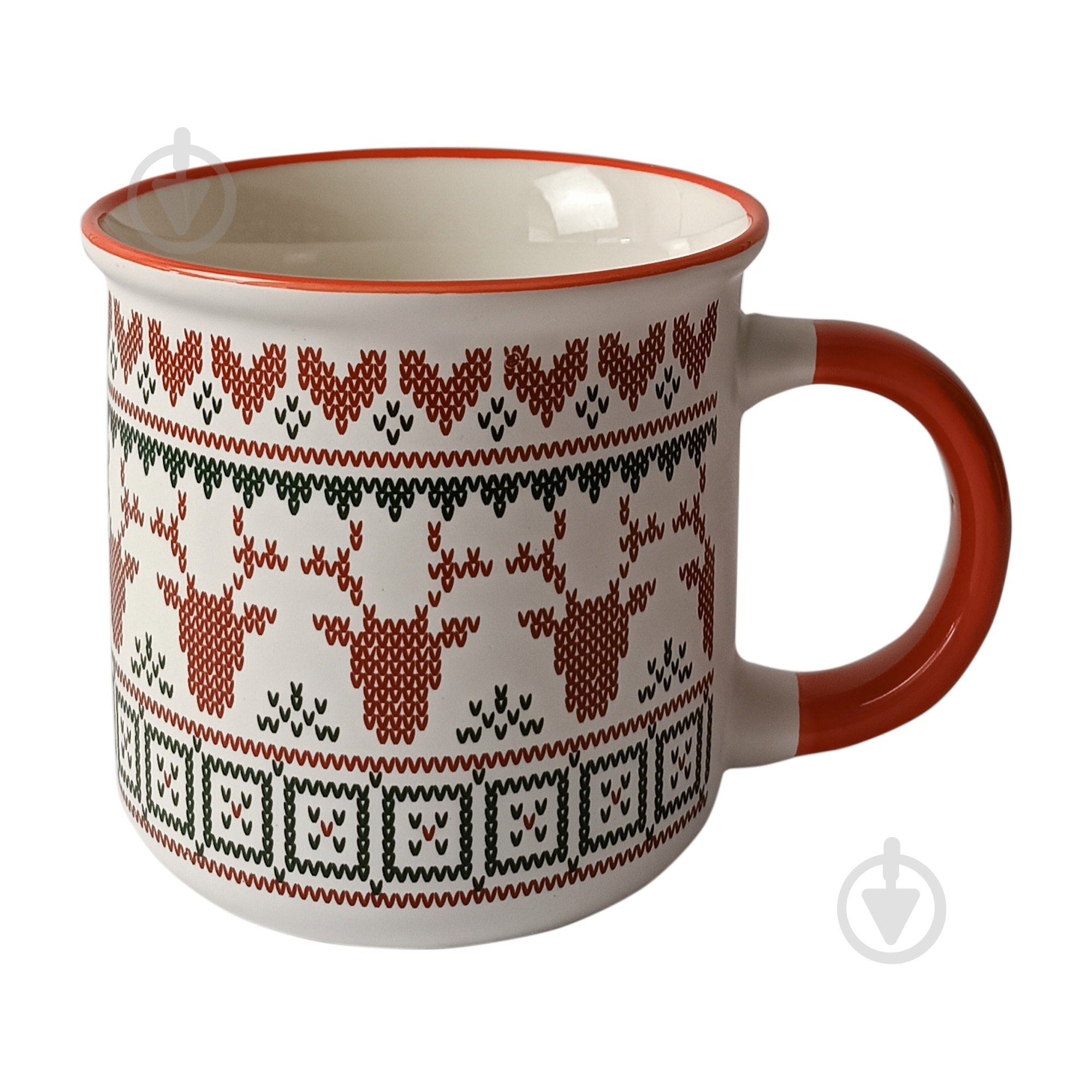 Чашка Vittora Новогодние узоры 355 мл - фото 3