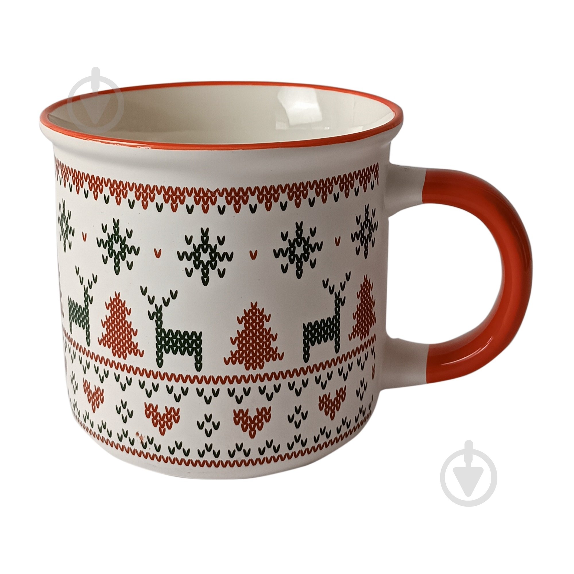 Чашка Vittora Новогодние узоры 355 мл - фото 4