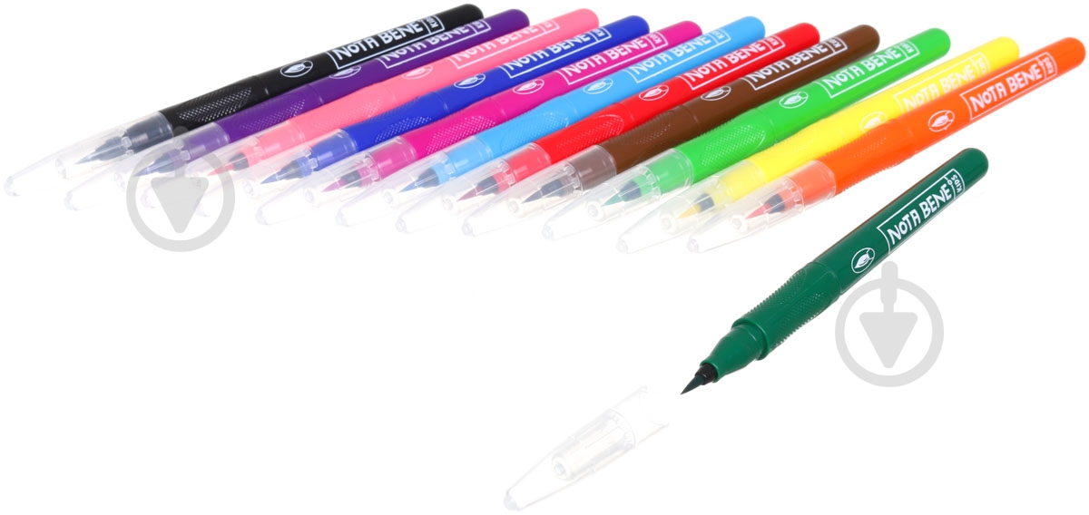 Фломастеры-кисточки Super Brush 12 шт. Nota Bene - фото 2