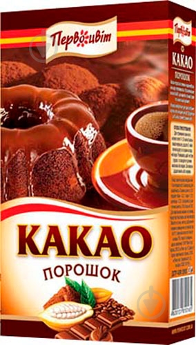 Какао Первоцвіт темное 200 г - фото 1 Какао Первоцвіт темное 200 г - фото 1