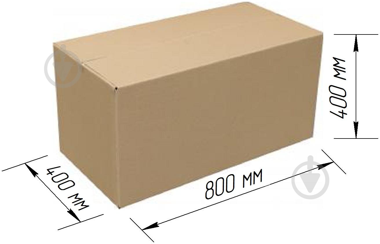 Гофроящик 800 x 400 x 400 мм - фото 3