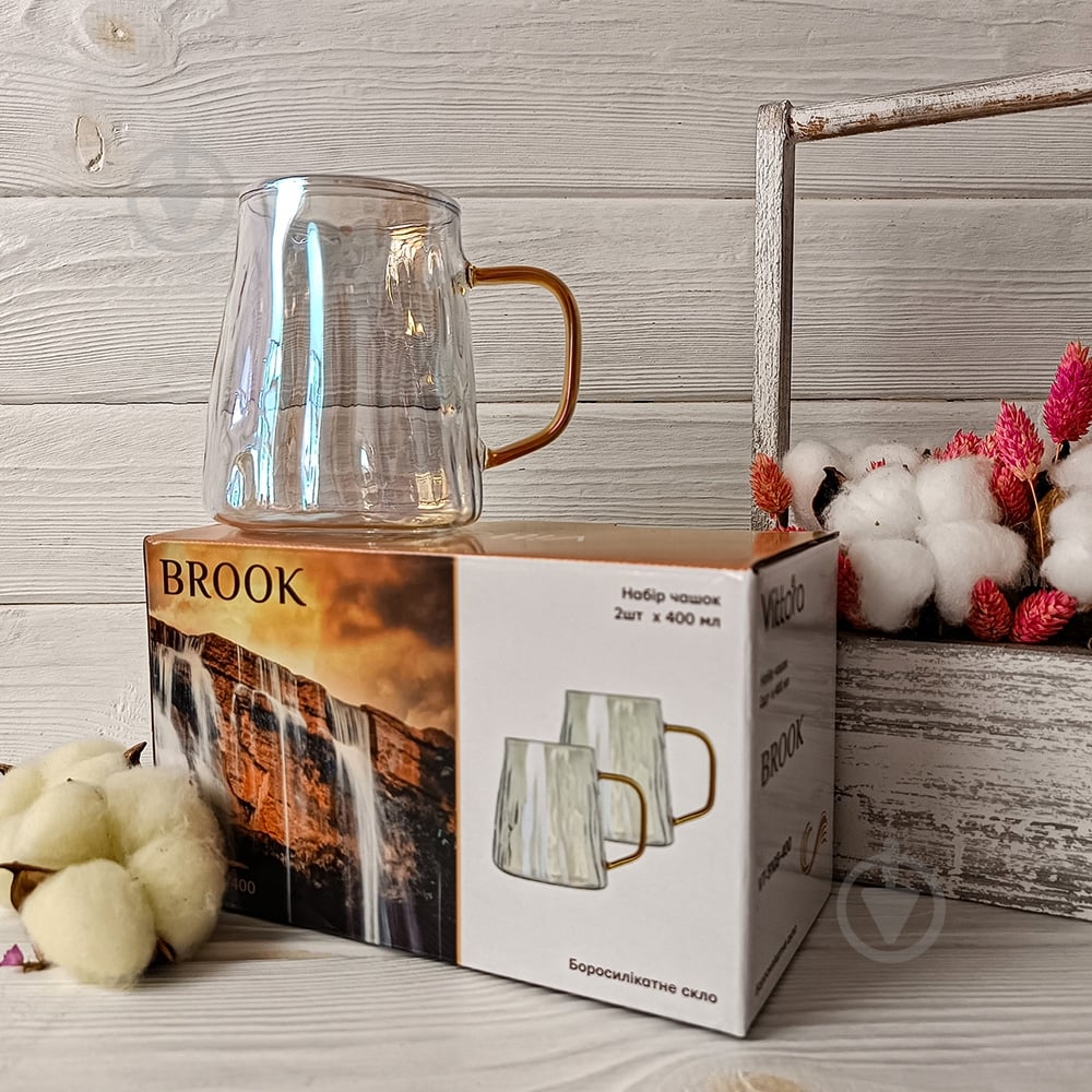 Набор чашек Vittora Brook 400 мл 2 шт. VT-VT-5108-400 - фото 2