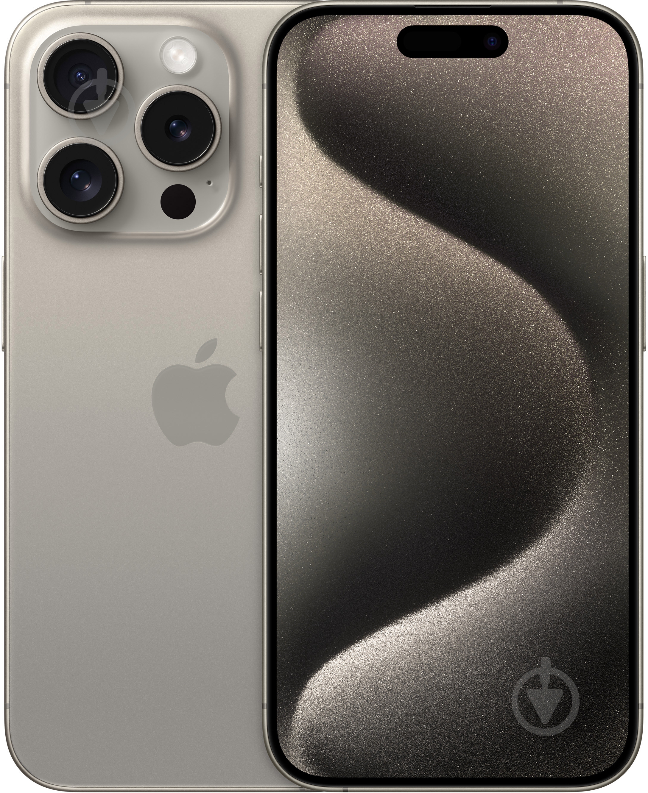 Смартфон Apple iPhone 15 Pro 1TB Natural Titanium (MTVF3RX/A) - фото 1
