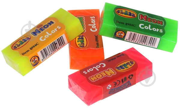 Ластик Neon цвет в ассортименте 4984С CLASS - фото 1 Ластик Neon цвет в ассортименте 4984С CLASS - фото 1