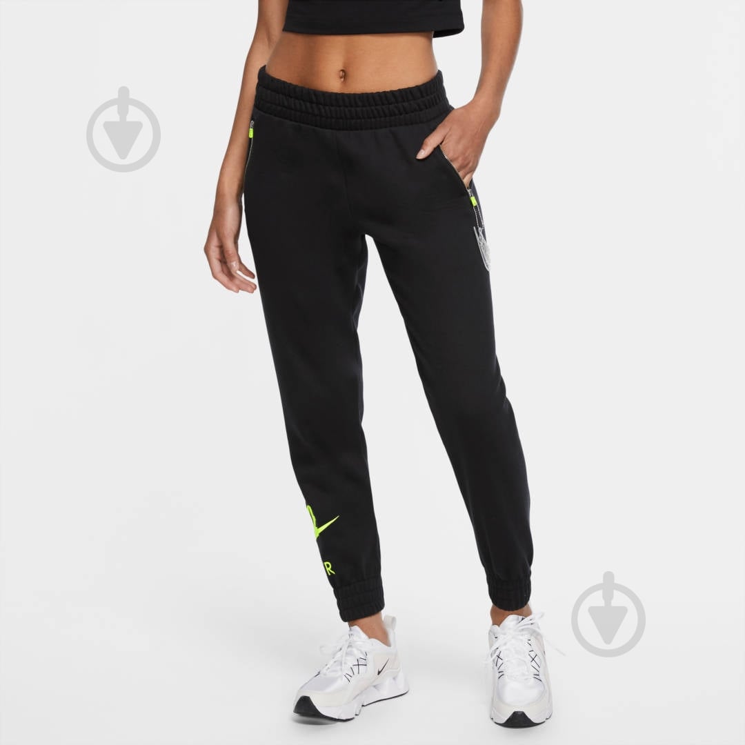 Брюки Nike W NSW AIR PANT 7/8 BB FLC CU5510-011 р. M черный - фото 4