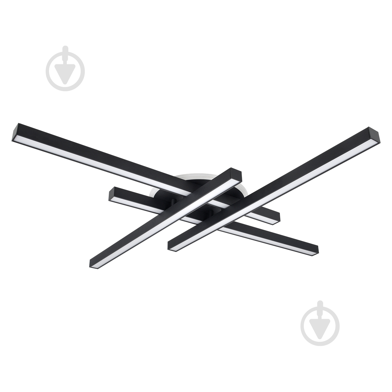 Люстра стельова NEW ARTIER Rainart-4-1-L BK 85 Вт чорний - фото 1