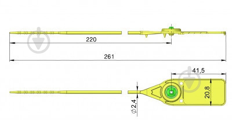 Охранные пломбы Стрела СК 20 шт - фото 2