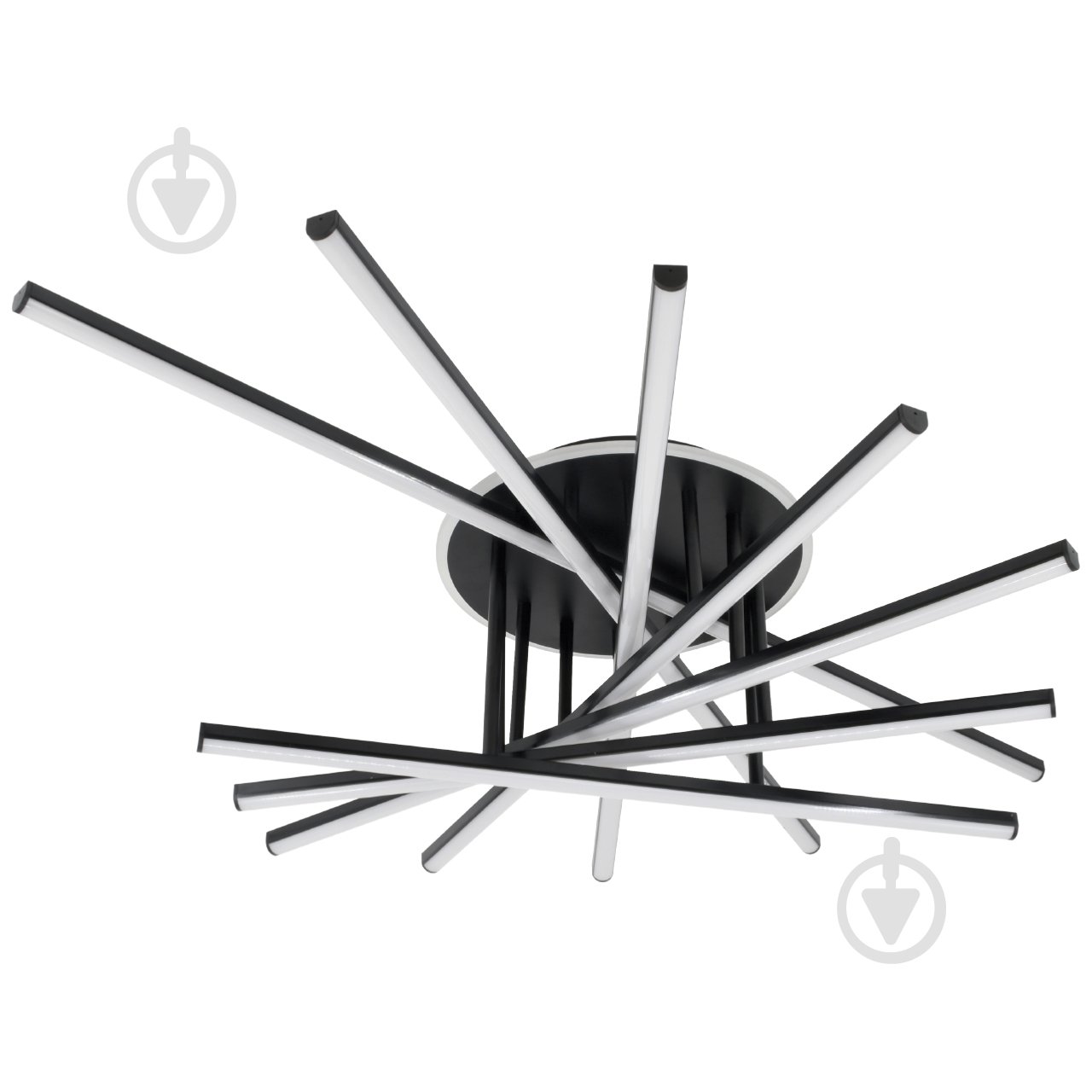 Люстра стельова NEW ARTIER STEUART 7-1-C BK 155 Вт чорний - фото 1 Люстра стельова NEW ARTIER STEUART 7-1-C BK 155 Вт чорний - фото 1