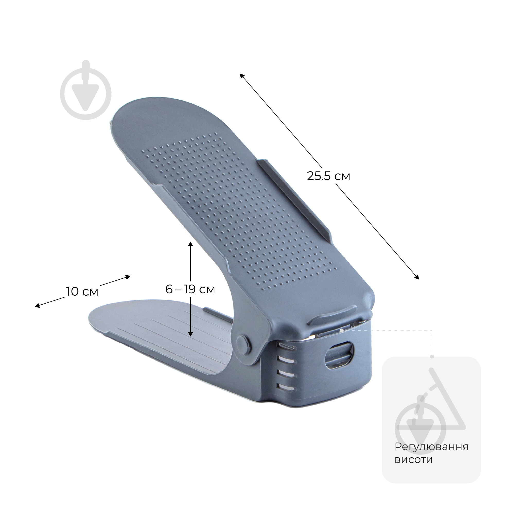 Підставка для взуття Fabrika TUB 100x255x60 мм сірий (FK0198) - фото 3
