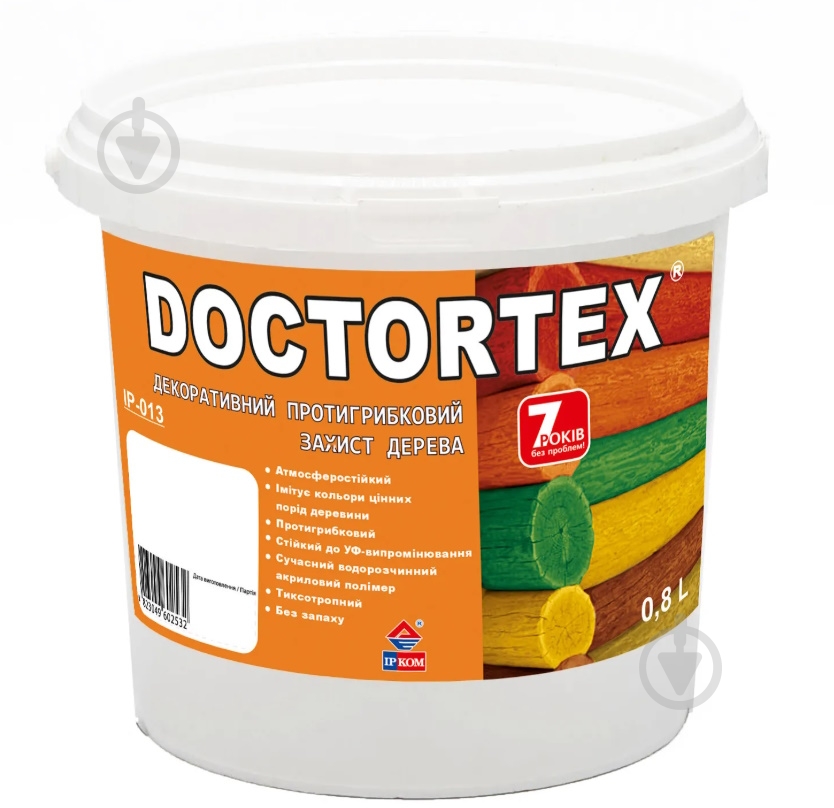 Лазурь ІРКОМ Доктортекс ИР-013 зеленый шелковистый мат 0,8 л - фото 1