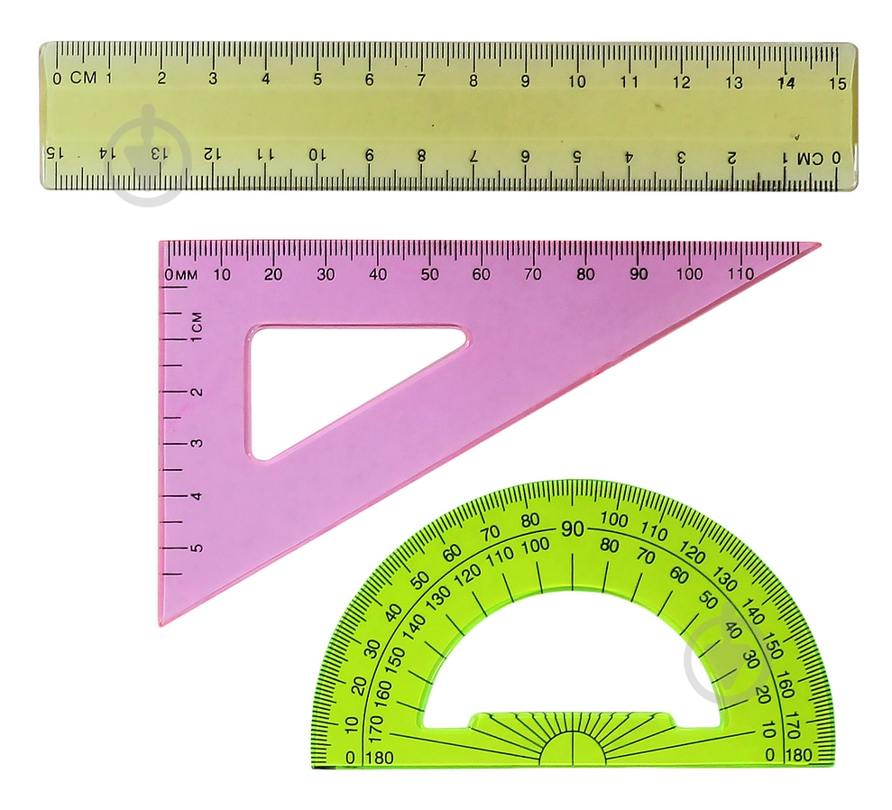 Набор линеек 3 предмета цветной ЛН03 Умка - фото 2