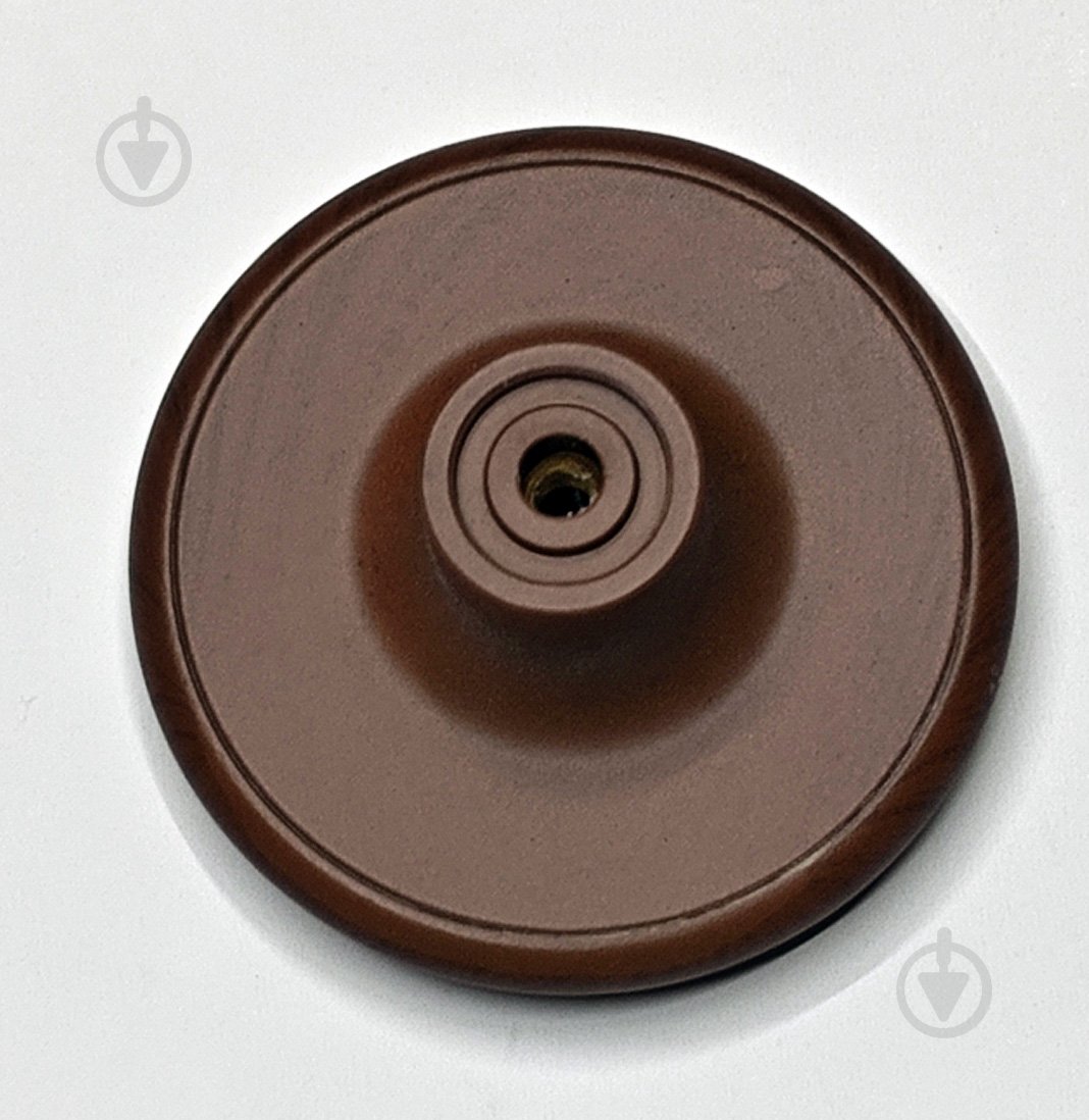 Мебельная ручка кнопка Poliplast 428 на одно отверстие мм венге - фото 2 Мебельная ручка кнопка Poliplast 428 на одно отверстие мм венге - фото 2