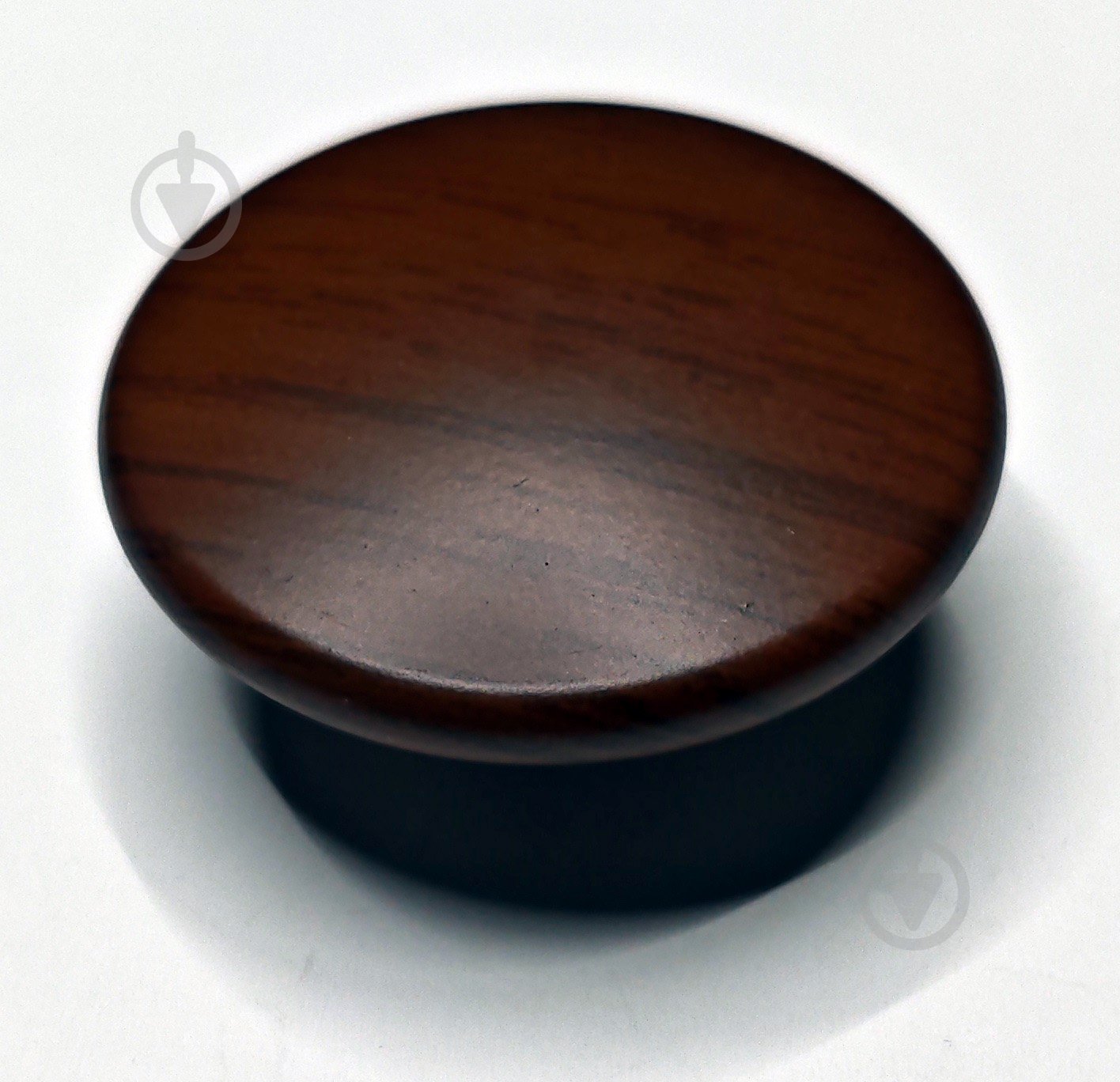 Мебельная ручка кнопка Poliplast 428 на одно отверстие мм венге - фото 1 Мебельная ручка кнопка Poliplast 428 на одно отверстие мм венге - фото 1