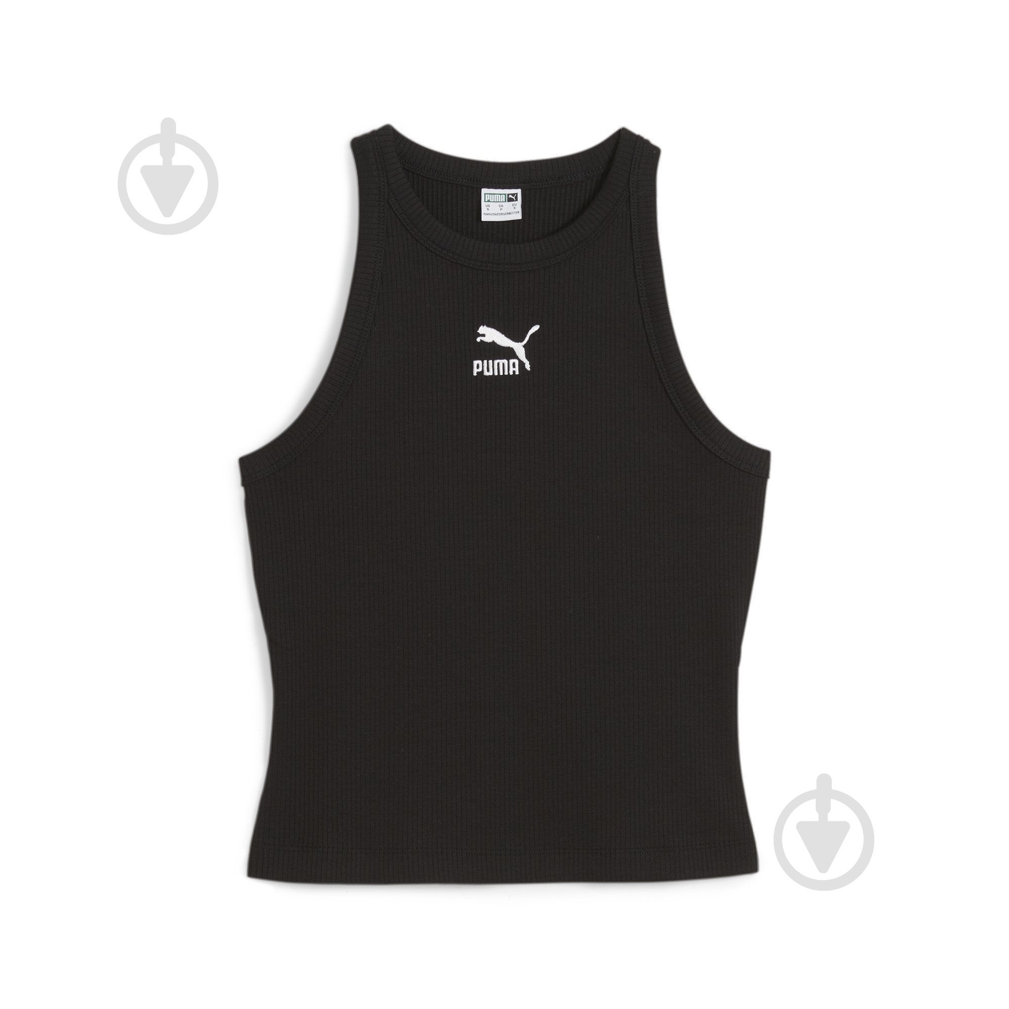 Футболка Puma CLASSICS RIBBED SLIM TANK 62437101 р.L чорний - фото 1