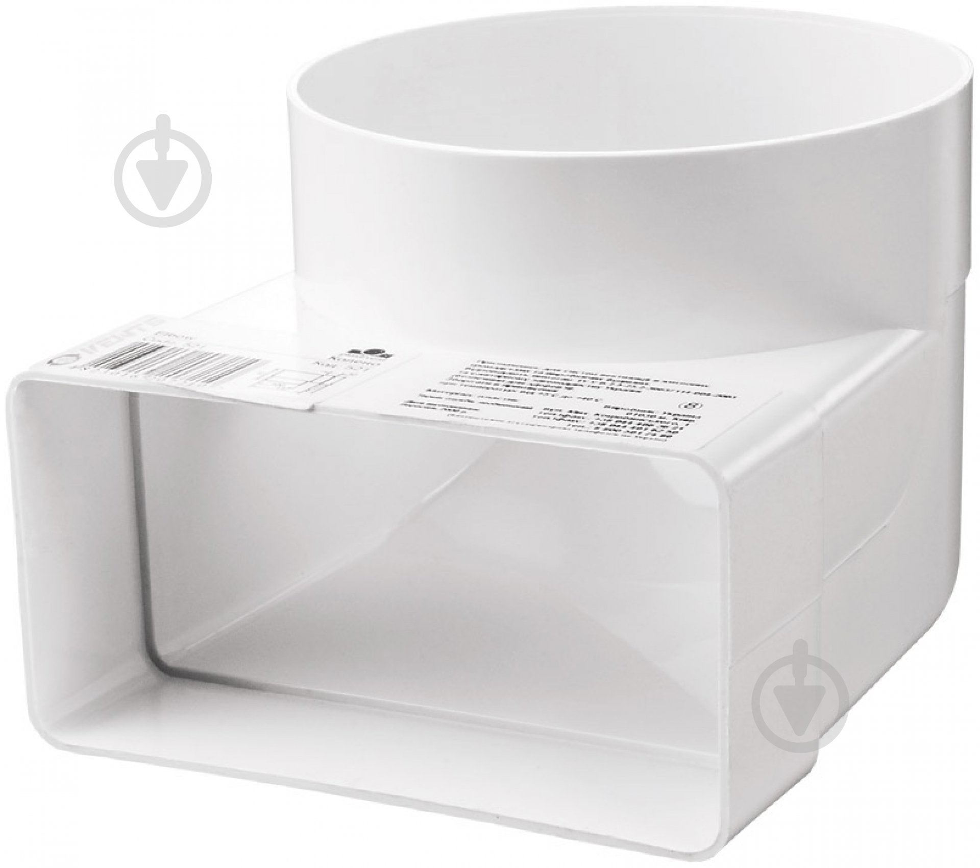 Колено соединительное 90° Вентс Пластивент 204x60/d150 823 - фото 1