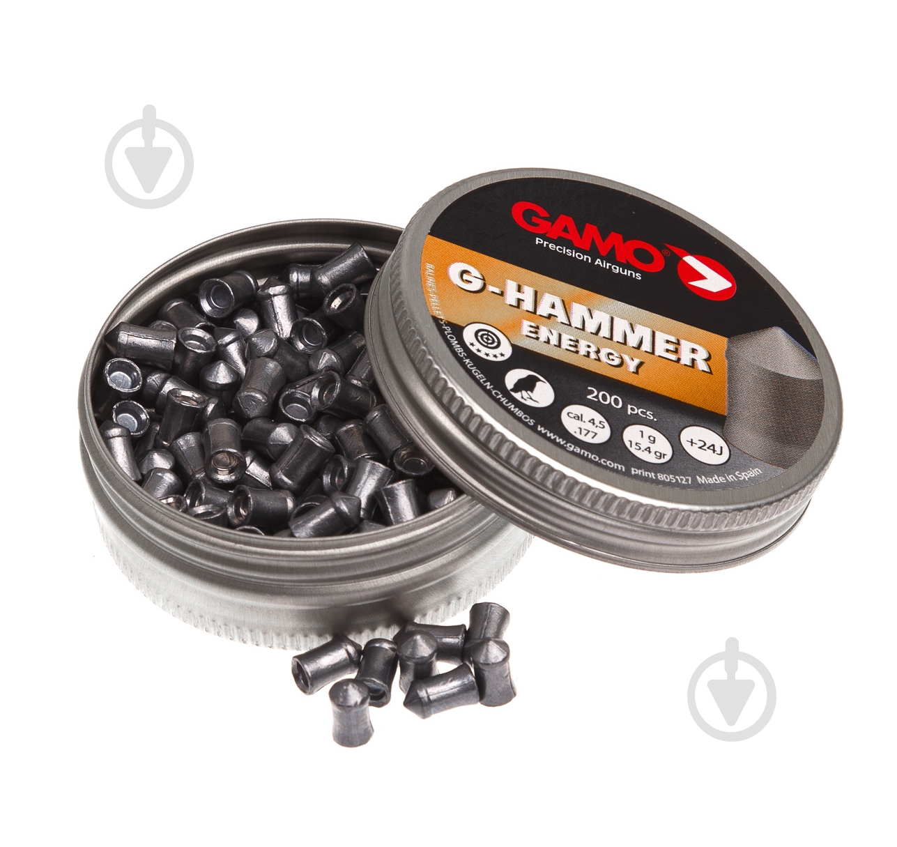 Кульки пневматичні Gamo G-Hammer кал.4,5 мм 200 шт. 6322822 - фото 1 Кульки пневматичні Gamo G-Hammer кал.4,5 мм 200 шт. 6322822 - фото 1