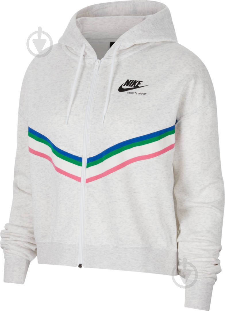 Джемпер Nike W NSW HRTG FZ FLC CU5902-051 р. XS белый - фото 1