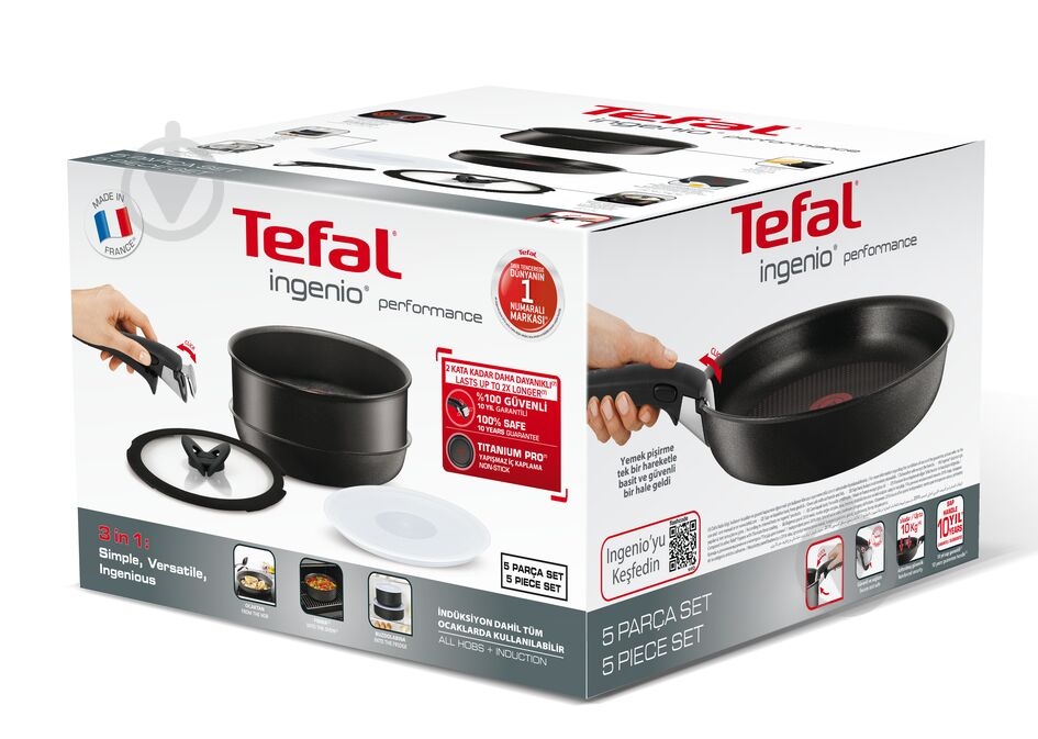 Набор посуды Tefal Ingenio Performance 5 предметов L6549053 - фото 6