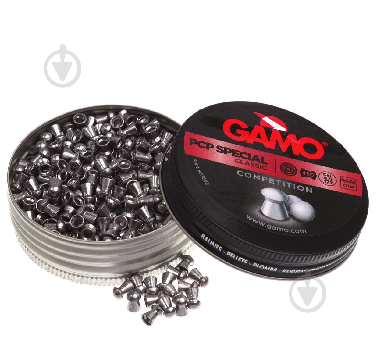 Шарики пневматические Gamo PCP Speciall кал.4,5 мм 450 шт. 6321851 - фото 1 Шарики пневматические Gamo PCP Speciall кал.4,5 мм 450 шт. 6321851 - фото 1