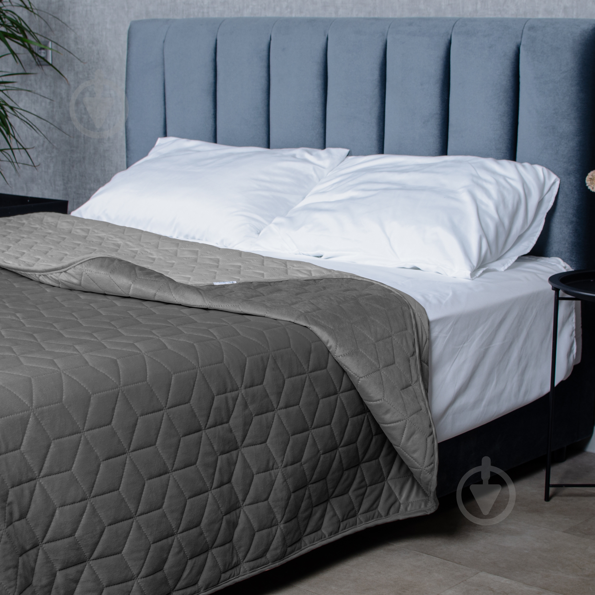 Покрывало Cube 220x240 см La Nuit серый - фото 4