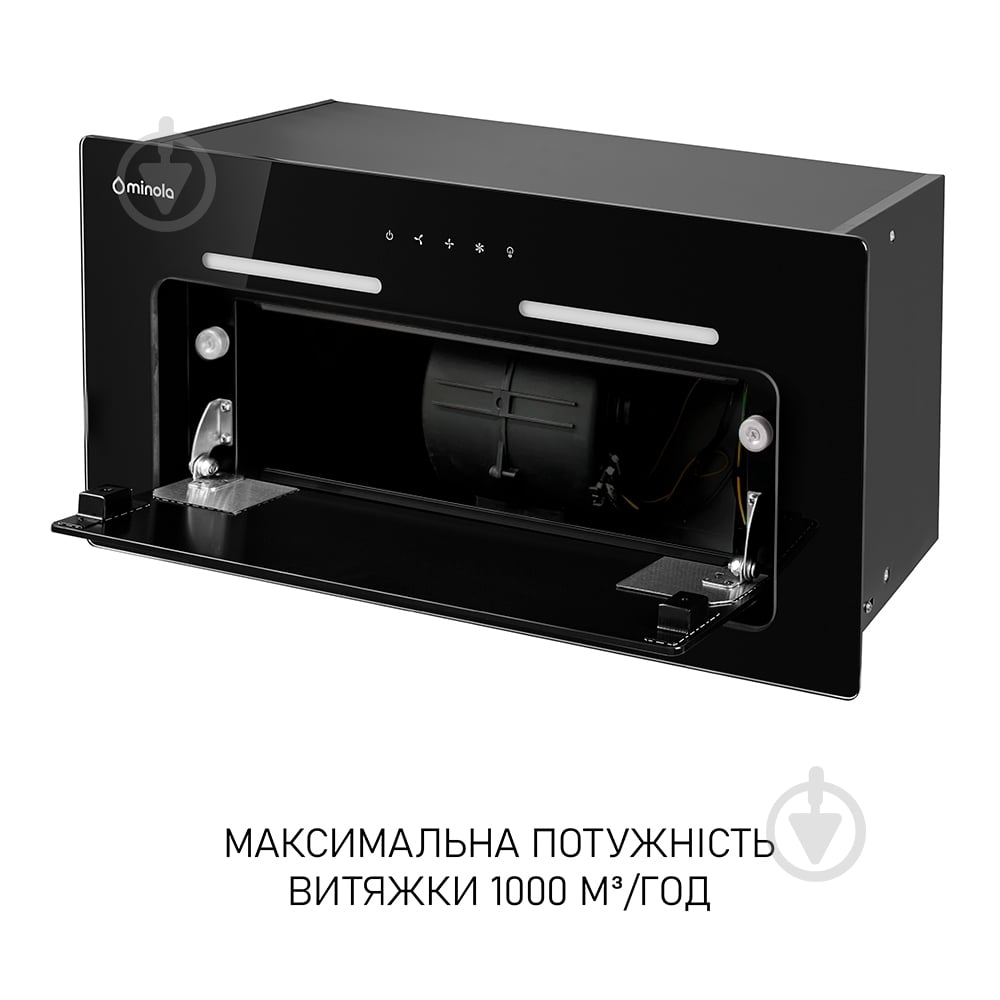 Витяжка Minola HBI 6673 BL GLASS 1000 LED Line повновбудовувана — фото 12