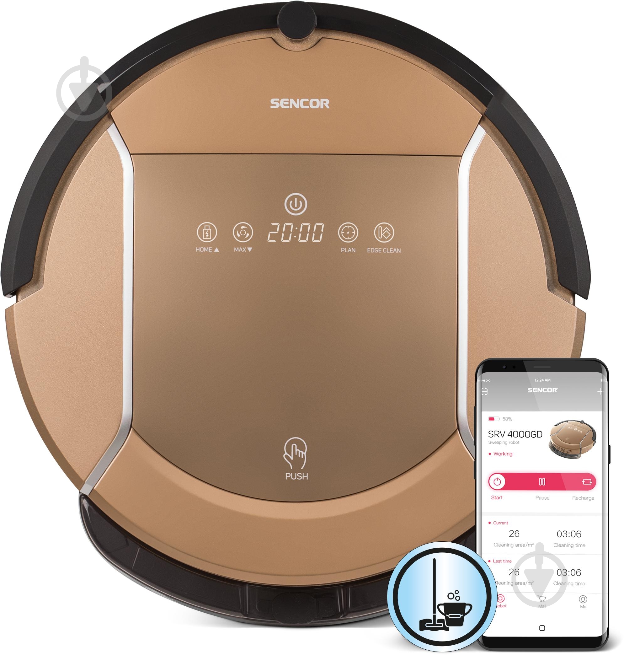 Робот-пылесос Sencor SRV4000GD-EUE3 - фото 2