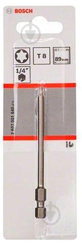 Бита Bosch Extra Hard TORX T8 89 мм 1 шт. 2607001646 - фото 1