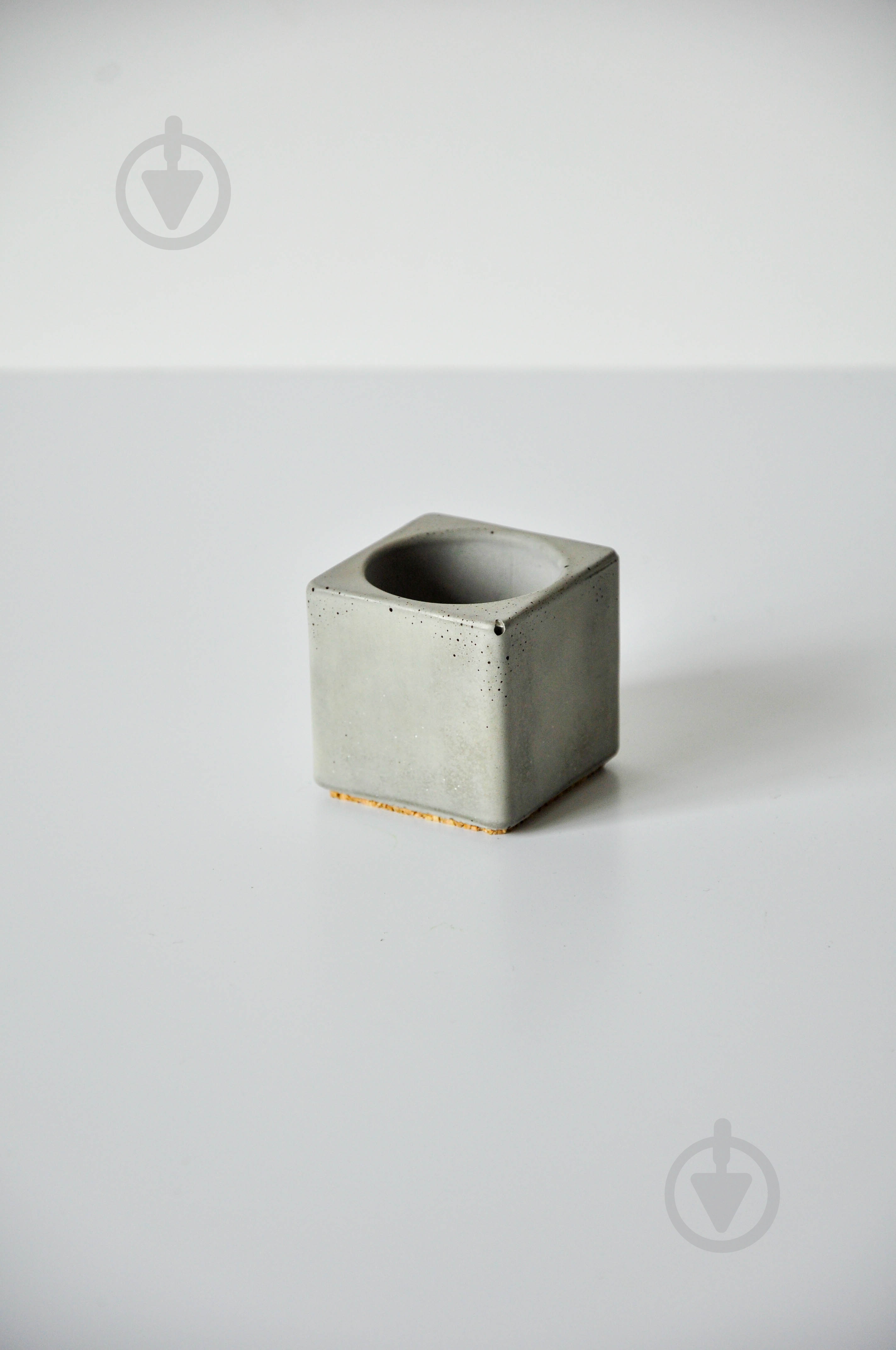 Свічник Декоративний "cube mini" сірий бетон - фото 2