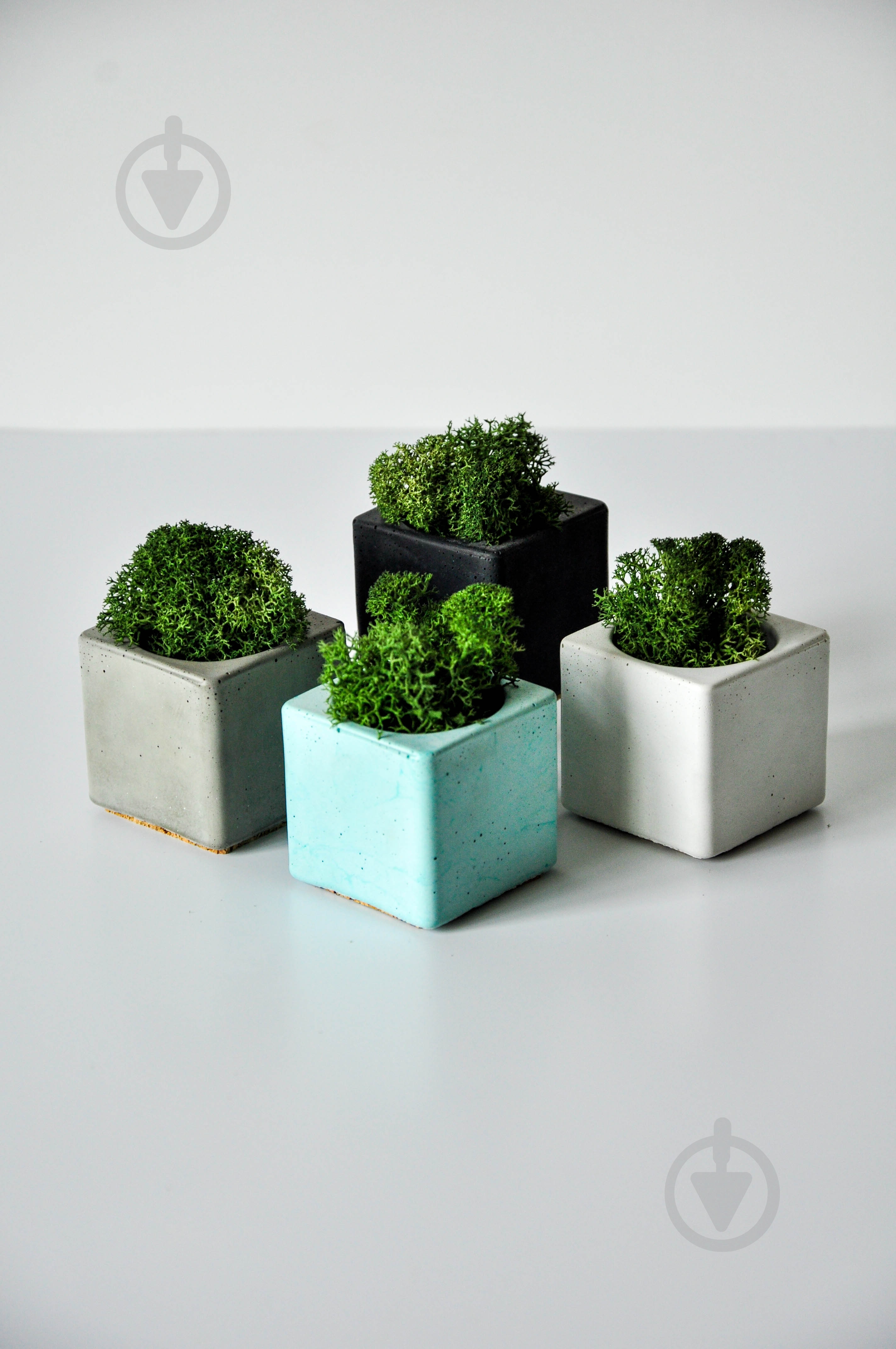Подсвечник Декоративный "cube mini" белый бетон - фото 5 Подсвечник Декоративный "cube mini" белый бетон - фото 5