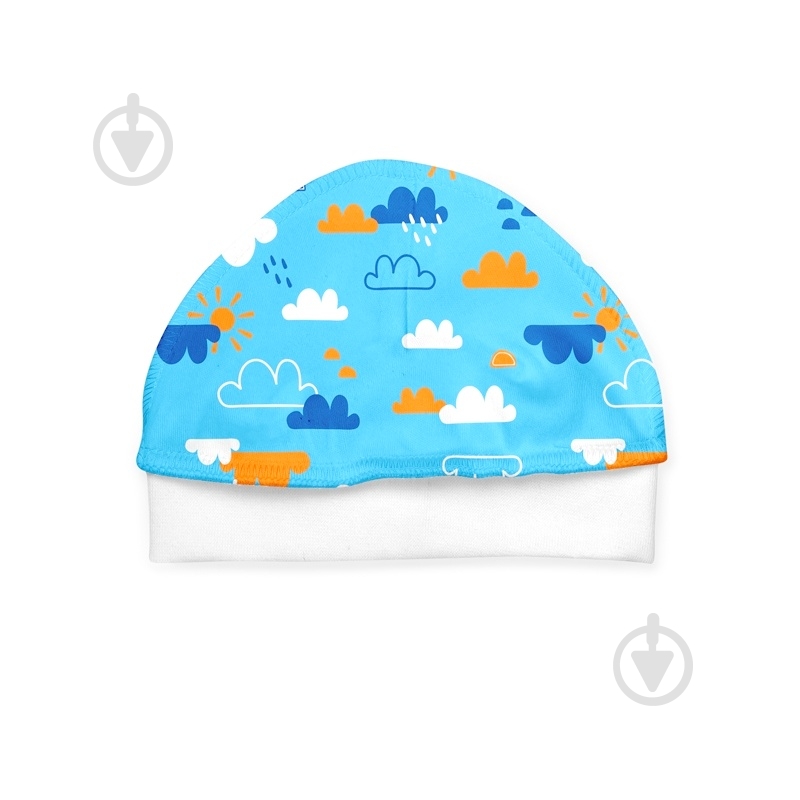 Шапочка ТМ Софія Blue Clouds р.38 голубой 123138 - фото 1 Шапочка ТМ Софія Blue Clouds р.38 голубой 123138 - фото 1