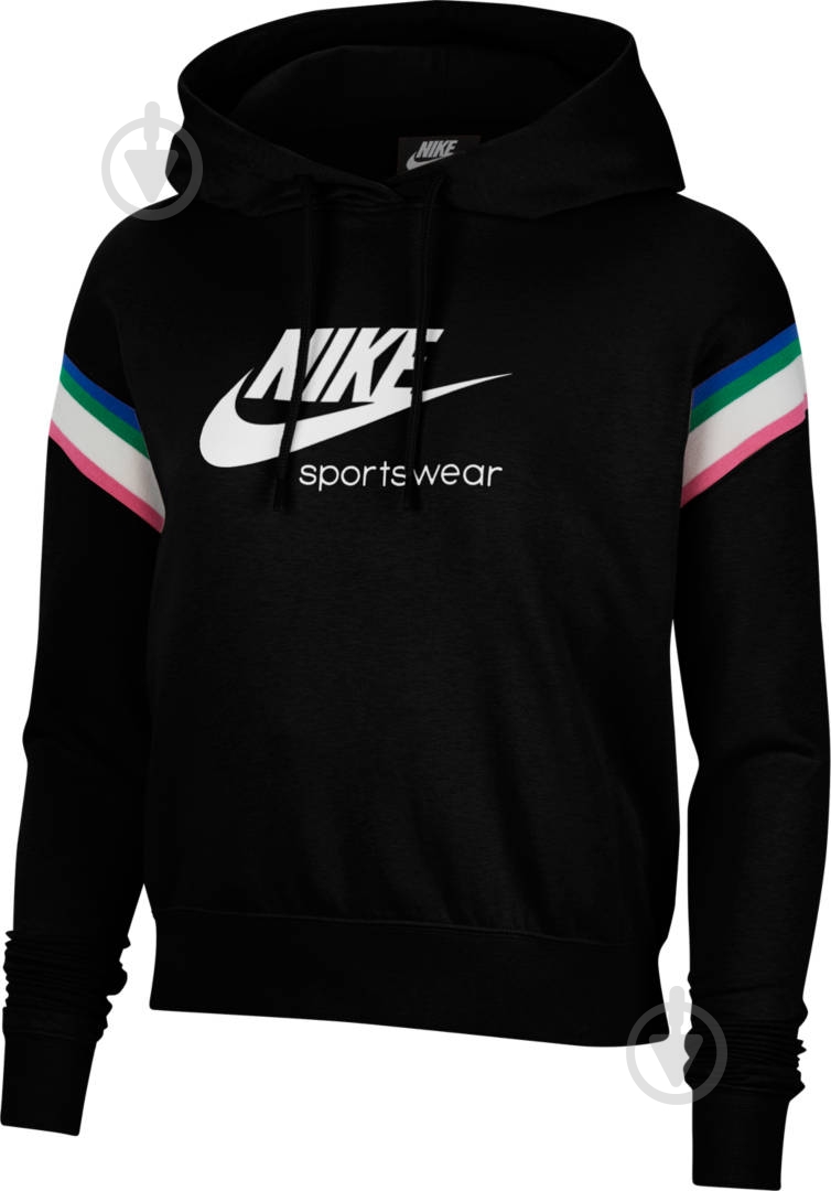 Джемпер Nike W NSW HRTG PO HOODIE CU5923-010 р. L чорний - фото 1