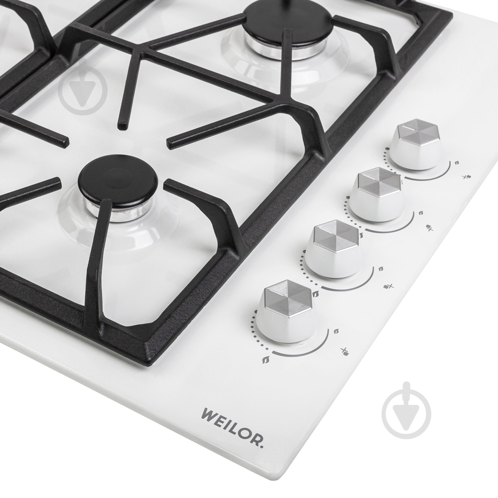 Варочная поверхность газовая WEILOR GM W 634 WH - фото 4 Варочная поверхность газовая WEILOR GM W 634 WH - фото 4