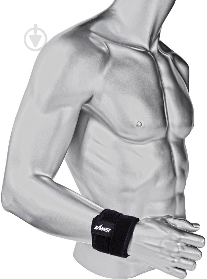 Бандаж для запястья Zamst 474101 р. M черный - фото 1 Бандаж для запястья Zamst 474101 р. M черный - фото 1