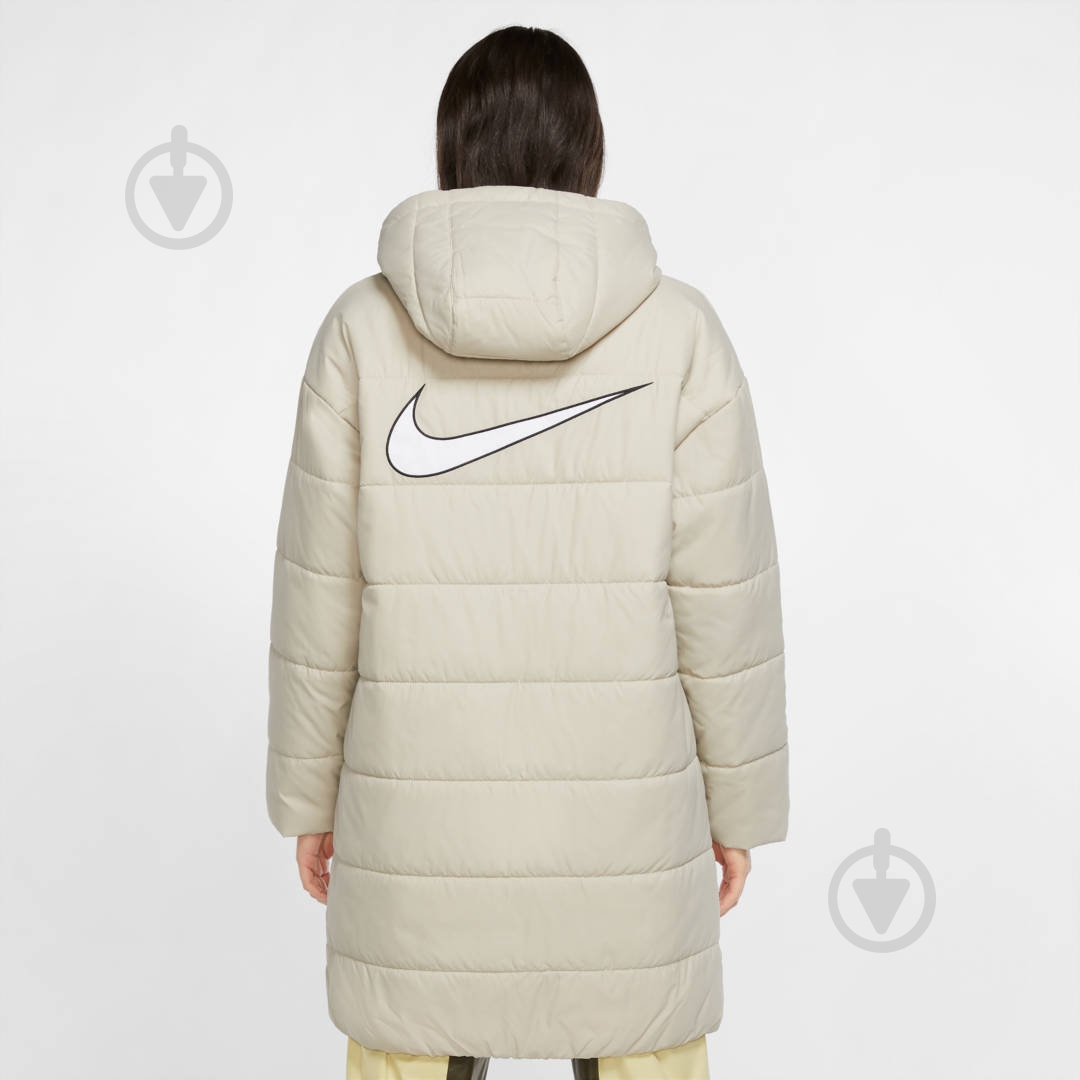 Куртка женское зимнее Nike W NSW CORE SYN PARKA CZ1463-230 р.M бежевое - фото 4